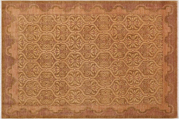 handmade Transitional Kafkaz Chobi Ziegler Green Tan Hand Knotted RECTANGLE 100% WOOL area rug 9 x 13